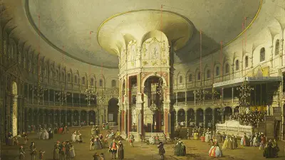 London Interior of the Rotunda at Ranelagh Canaletto
